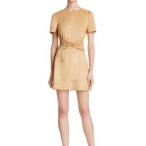NWT Cotton Candy LA Faux Suede Twist Front Dress